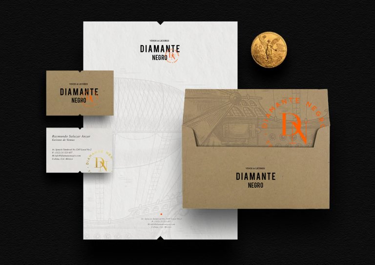 Diamante Negro酒水专卖店品牌形象设计 2018百款高端的品牌vi设计欣赏