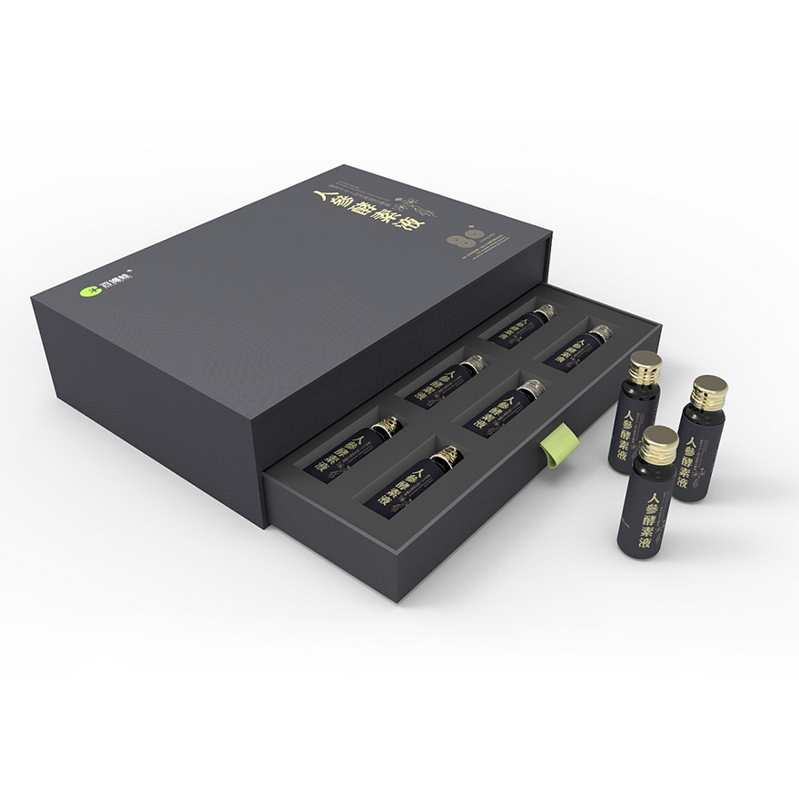 人参酵素液高端包装盒