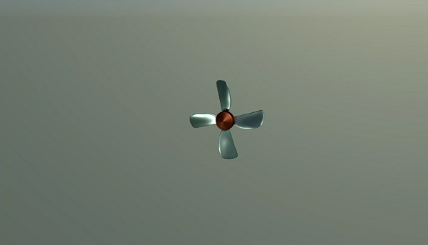 风扇旋转三维动画