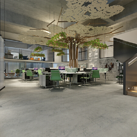 写字楼 办公室 创意园 商业空间 商场 店铺 餐饮 效果图 公装设计装修