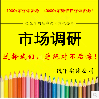 竞品市场调研分析报告项目申报可行性研究报告数据信息搜集统计