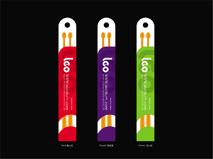 鼓棒包装纸卡设计