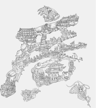 地方宣传类插画绘制