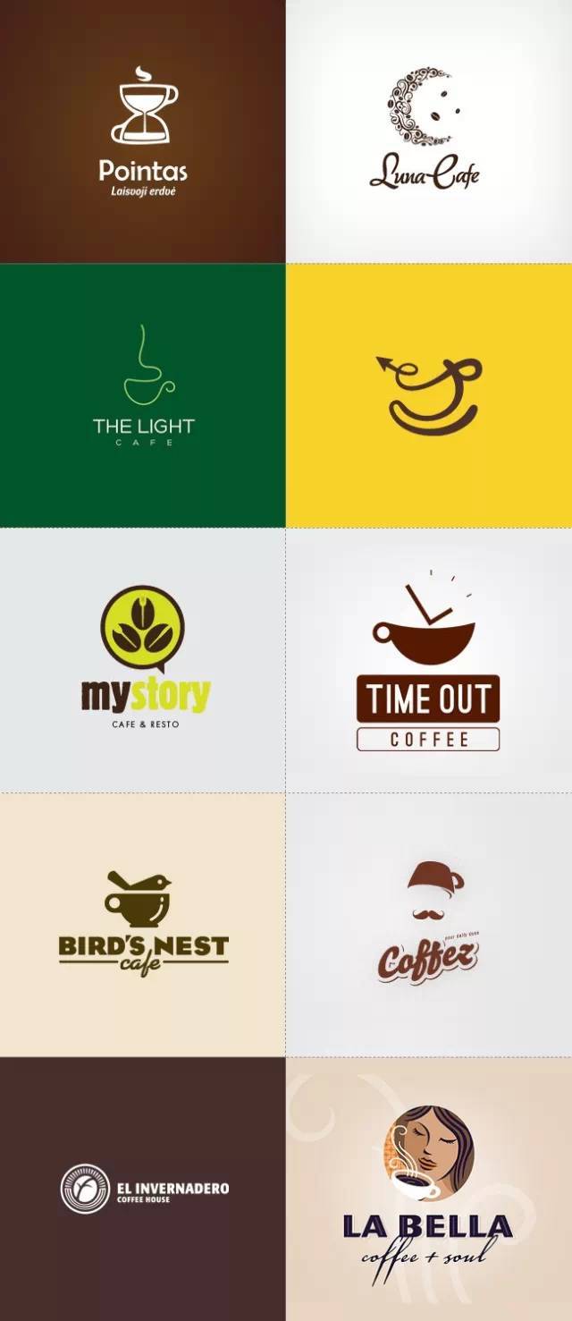 2019国外好看的咖啡馆logo图片大全
