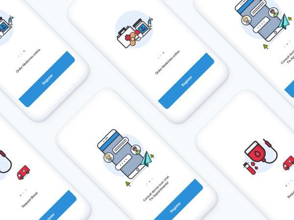 2019简洁实用的医疗软件UI设计欣赏