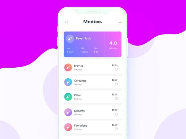 2019简洁实用的医疗软件UI设计欣赏