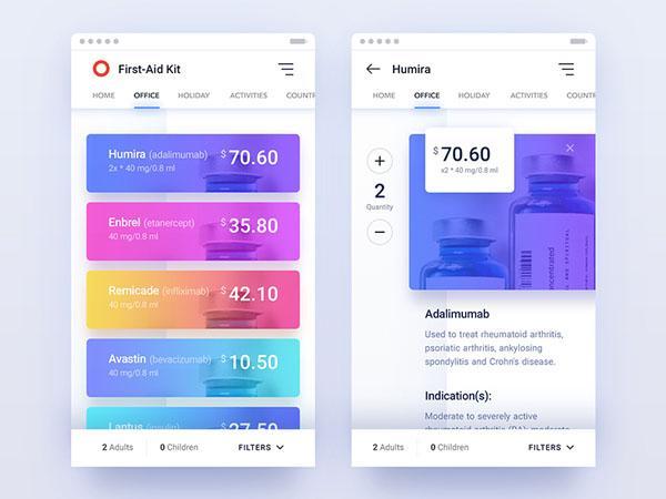 2019简洁实用的医疗软件UI设计欣赏