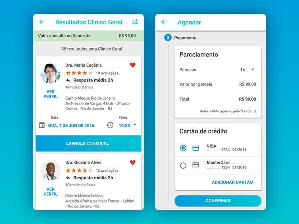 2019简洁实用的医疗软件UI设计欣赏