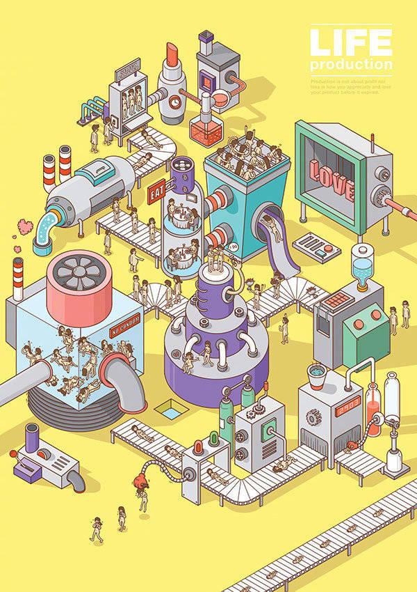 2019创意十足的国外插画风格海报设计欣赏