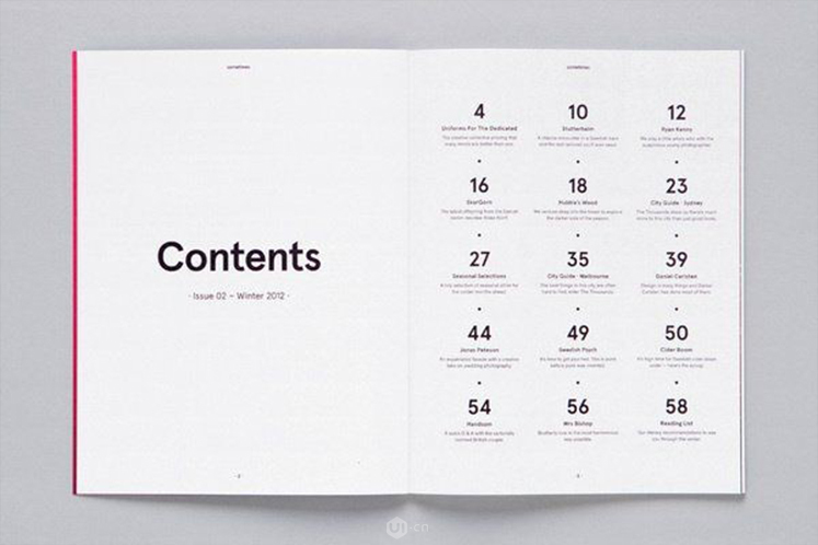 杂志画册目录设计
