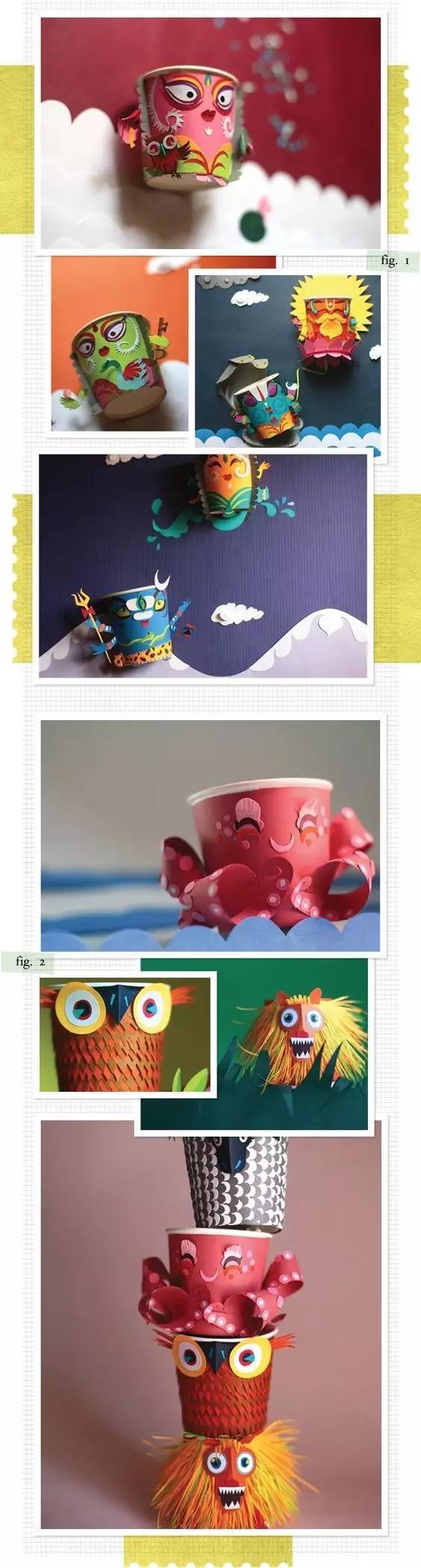 幼儿园纸杯创意手工制作