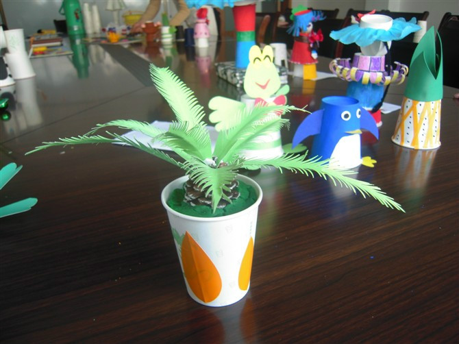 植物手工纸杯设计