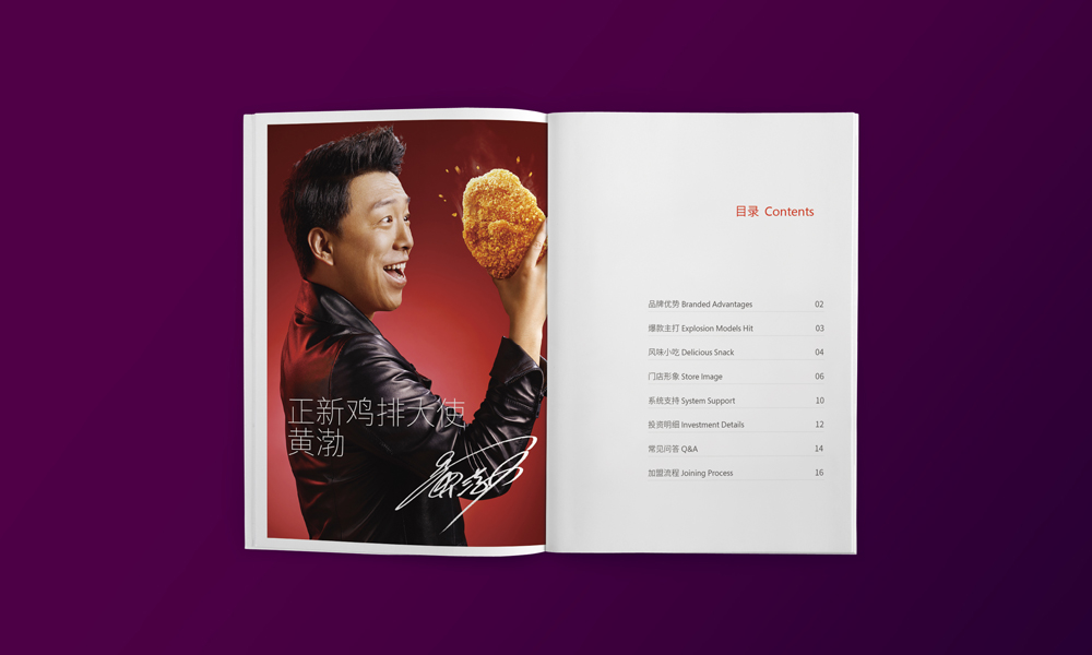 食品招商手册设计