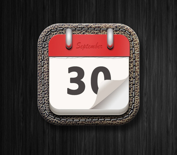 ps制作桌面日历