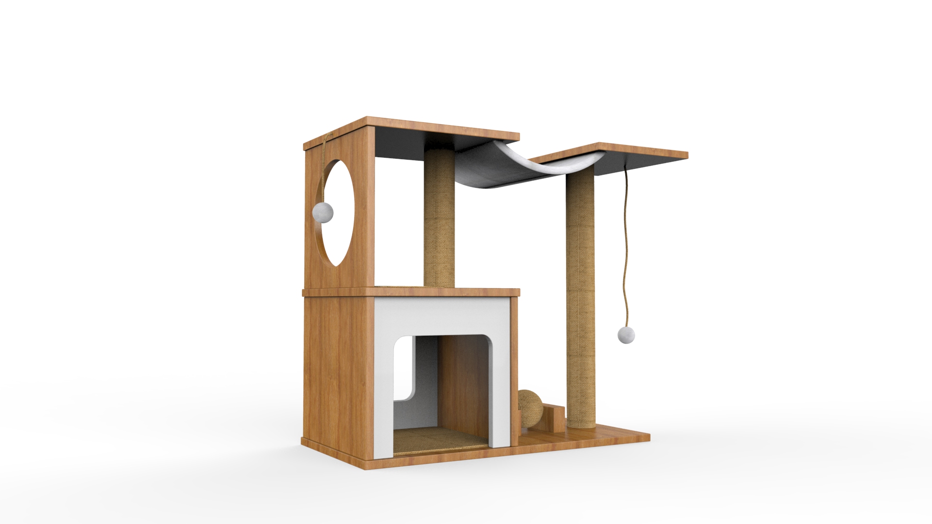 加南设计丨宠物用品 益智玩具 猫爬架猫抓板 产品外观结构设计