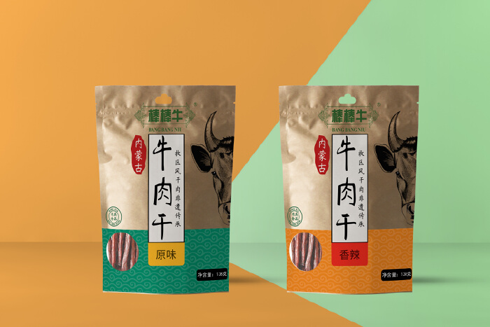内蒙古牛肉干外包装袋设计