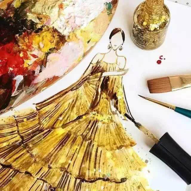 创意服装设计画手稿