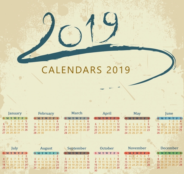 2019日历设计案例