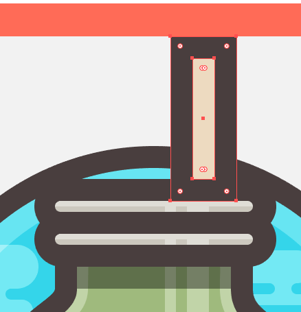 ai设计制作海滩图标方法