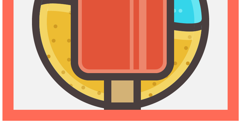 ai设计制作海滩图标方法