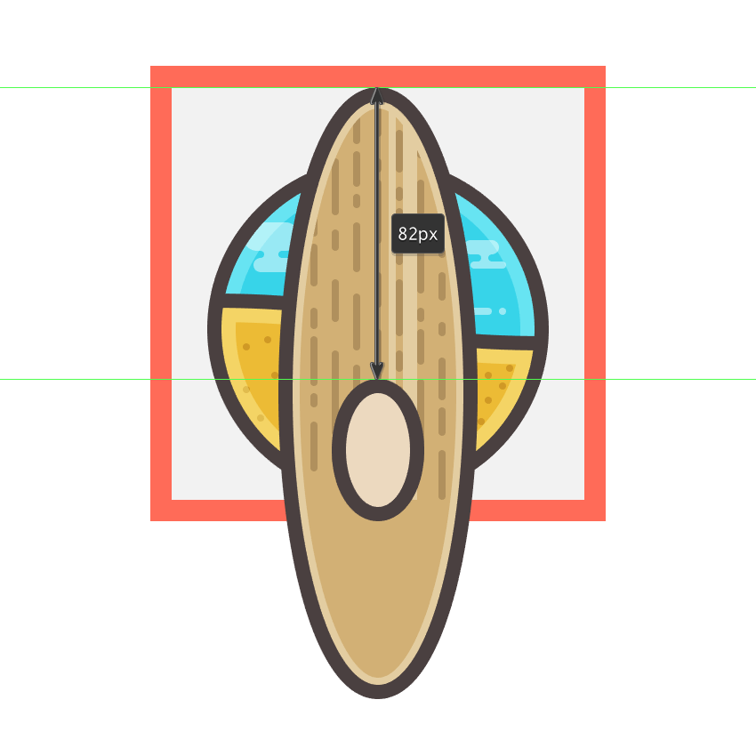 ai设计制作海滩图标方法