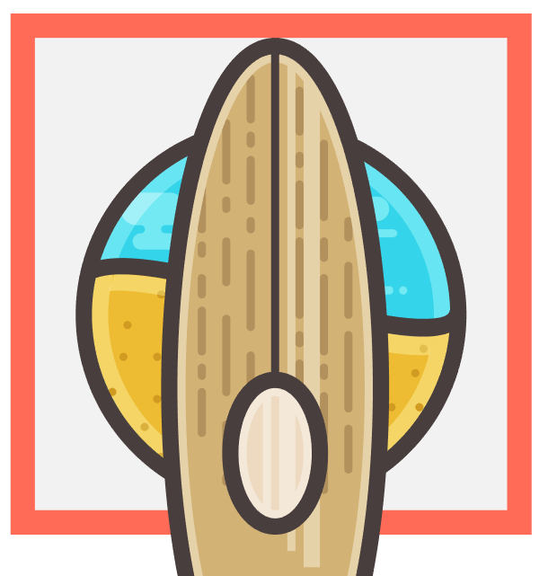 ai设计制作海滩图标方法