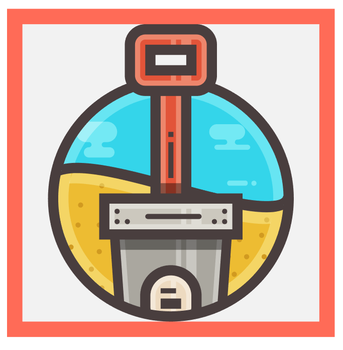 ai设计制作海滩图标方法