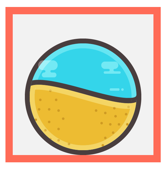 ai设计制作海滩图标方法