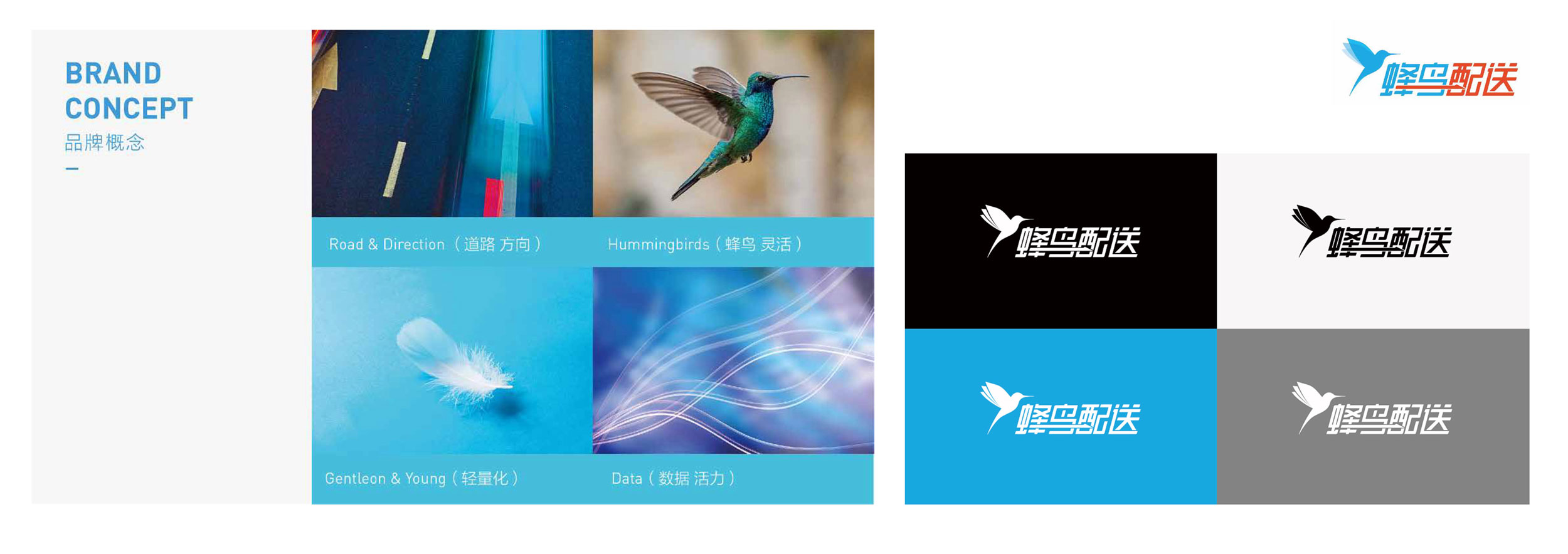 蜂鸟配送品牌创意设计