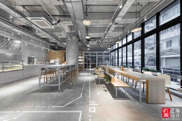 咖啡厅设计店铺装修效果图餐饮店铺装修设计甜品店面包店设计