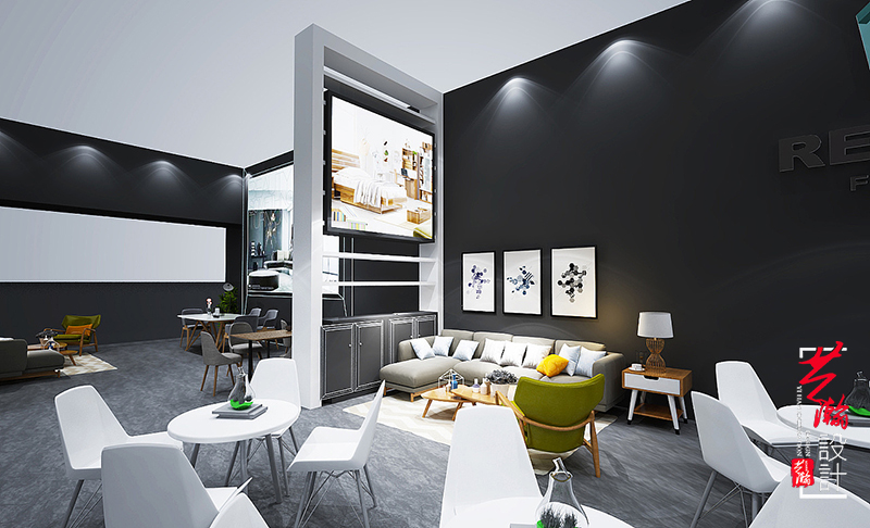 效果图渲染展厅设计室内设计展览展馆展厅家具展厅设计-案例展示-一品