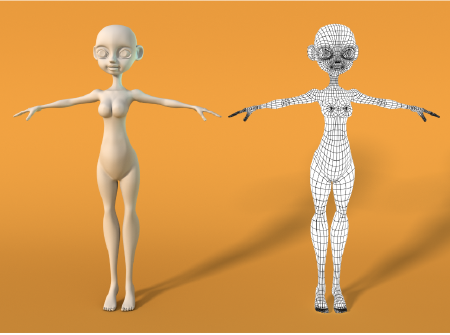 三维角色建模绑定