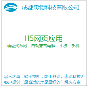 H5页面应用开发服务