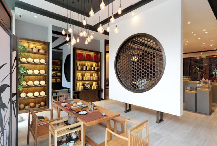 40平方米茶叶铺面设计-展台展厅-一品威客网