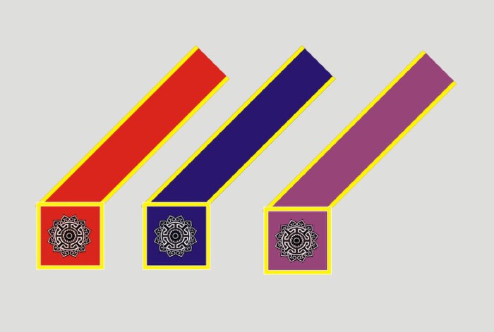 斜挎式绶带设计