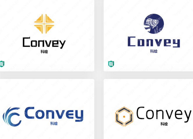有寓意英文谐音logo设计作品欣赏:“Convey”——科绘