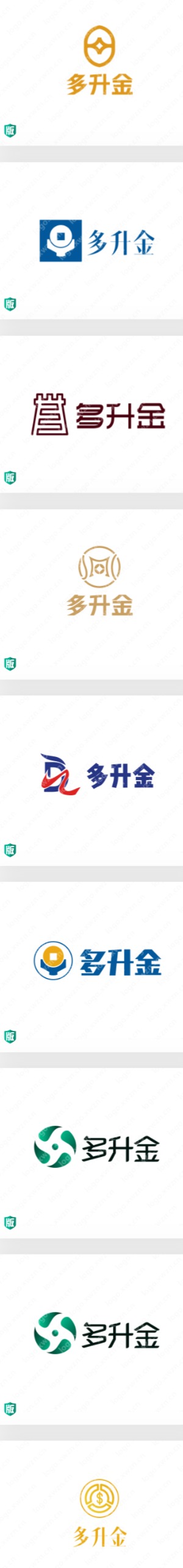 精选20款金融行业标志logo设计——多升金