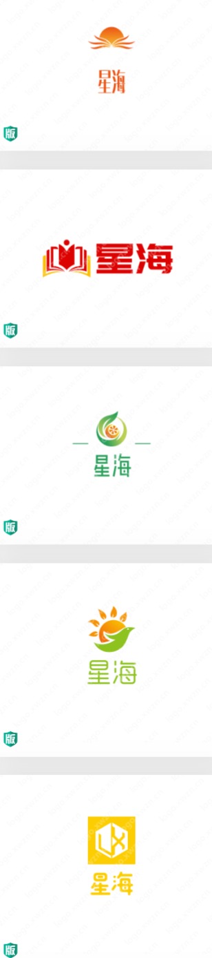 寓意熠熠生辉的“星海”logo设计案例赏析