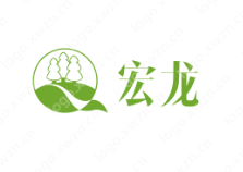 “宏龙”logo设计赏析,衍生吉祥高照、福运连绵之意