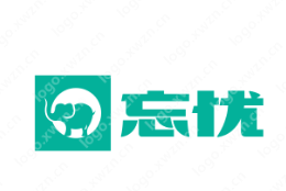 茶馆“忘忧”logo设计，寓意忘记忧愁、享受生活