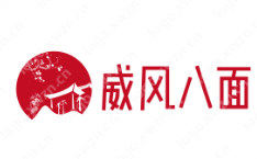 面馆“威风八面”logo设计，好记有特色