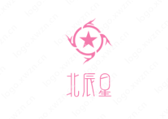 “北辰星”logo设计，寓意市场广阔、实力雄厚