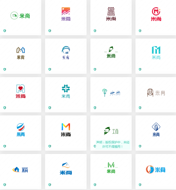 20个“米尚”logo设计欣赏，具体独特性