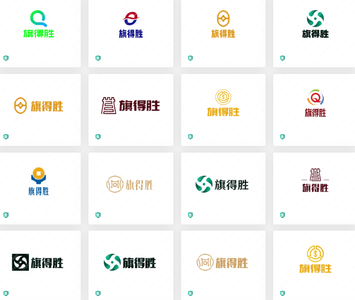 “旗得胜”logo设计作品赏析,适合金融行业