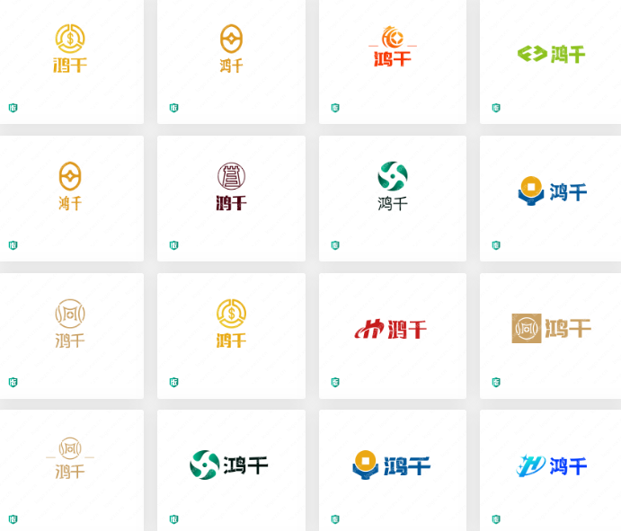 金融主题:“鸿千”logo设计作品赏析