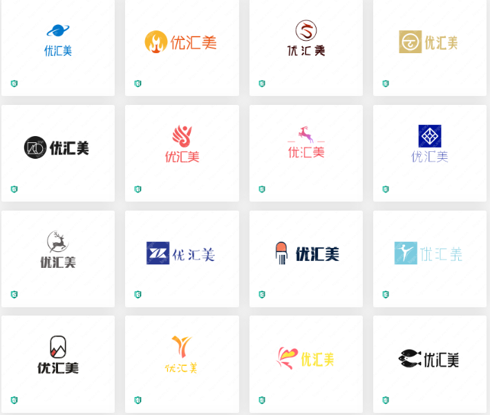 广告设计部LOGO设计赏析——优汇美