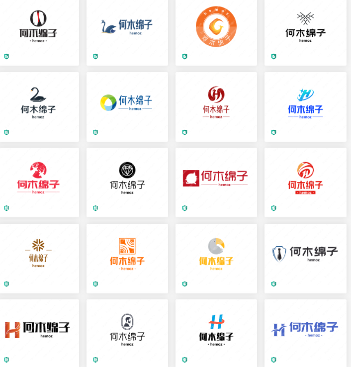 女装店的LOGO设计：“何木绵子”要求简约有趣好看