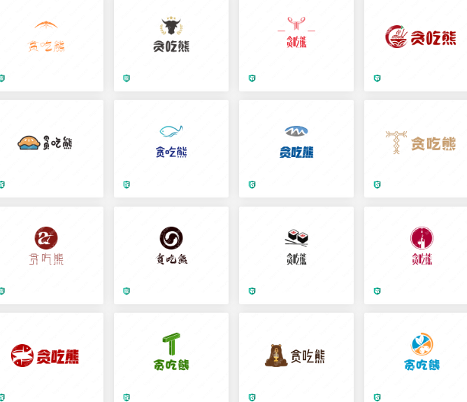 “贪吃熊”logo设计，产品：水果零食