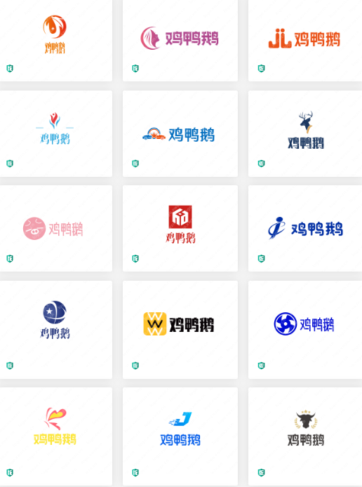 生态养殖的logo设计：鸡鸭鹅