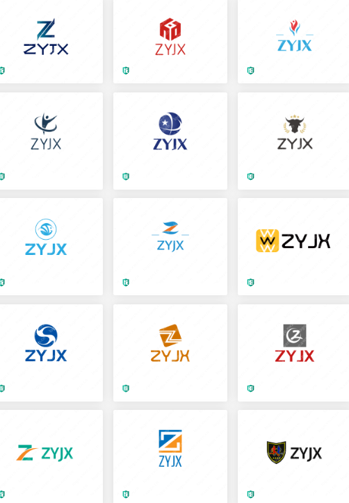 机械制造公司LOGO设计：ZYJX
